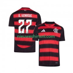 CR Flamengo Heren Shirt met Bedrukking Bruno Henrique 27 Thuis 2025-2026 Korte Mouw