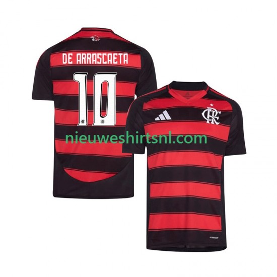 CR Flamengo Heren Shirt met Bedrukking Giorgian de Arrascaeta 10 Thuis 2025-2026 Korte Mouw