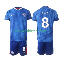 Chelsea Kind Shirt met Bedrukking Enzo Fernandez 8 Thuis 2025-2026 Korte Mouw