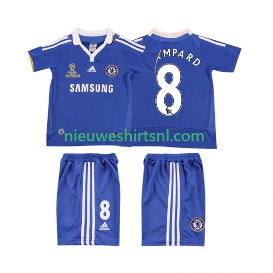Chelsea Kind Shirt met Bedrukking LAMPARD 8 2007 Retro Thuis 2008 Korte Mouw
