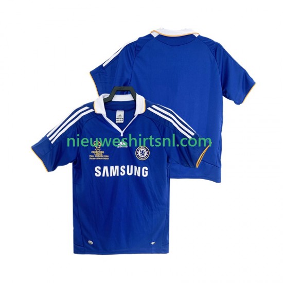 Chelsea Heren Shirt met Bedrukking 2007 Retro Thuis 2008 Korte Mouw