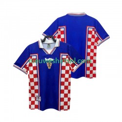 Kroatië Heren Shirt met Bedrukking 1998 Retro Uit Korte Mouw