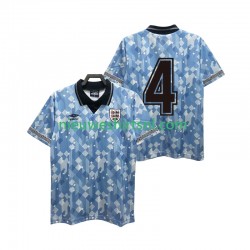 Engeland Heren Shirt met Bedrukking 4 1990 Retro Derde Korte Mouw