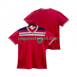 Engeland Heren Shirt met Bedrukking 1982 Retro Uit Korte Mouw