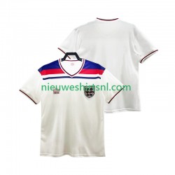 Engeland Heren Shirt met Bedrukking 1982 Retro Thuis Korte Mouw