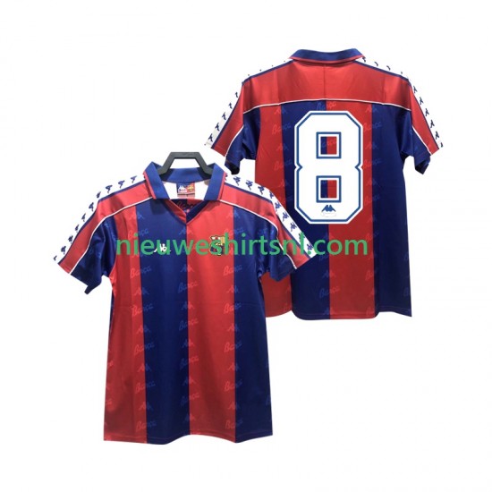 FC Barcelona Heren Shirt met Bedrukking 8 1992 1995 Retro Thuis Korte Mouw