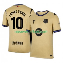 FC Barcelona Heren Shirt met Bedrukking Lamine Yamal 10 UCL Uit 2025-2026 Korte Mouw