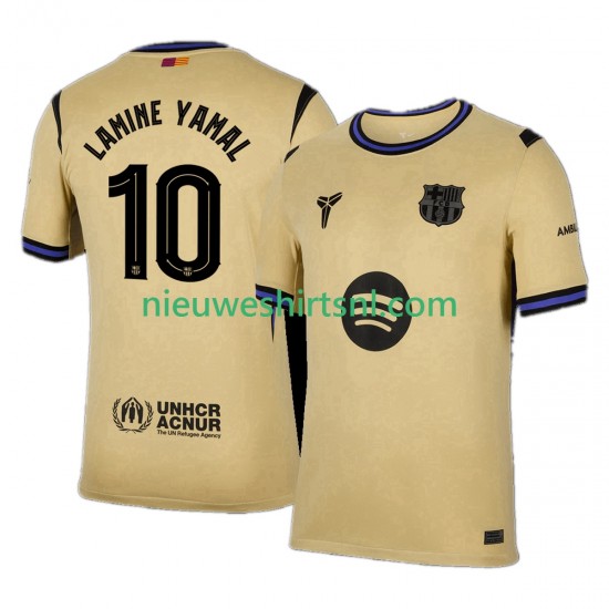 FC Barcelona Heren Shirt met Bedrukking Lamine Yamal 10 UCL Uit 2025-2026 Korte Mouw