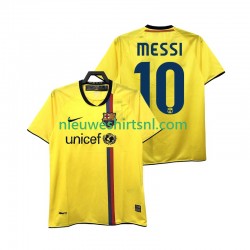 FC Barcelona Heren Shirt met Bedrukking Lionel Messi 10 2009 Retro Uit 2008 Korte Mouw