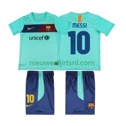 FC Barcelona Kind Shirt met Bedrukking Lionel Messi 10 Retro Uit 2011 2010 Korte Mouw