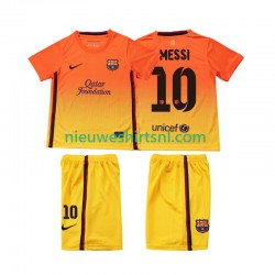 FC Barcelona Kind Shirt met Bedrukking Lionel Messi 10 2012 2013 Retro Uit Korte Mouw