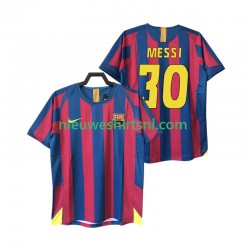 FC Barcelona Heren Shirt met Bedrukking Lionel Messi 30 2005 Retro Thuis 2006 Korte Mouw