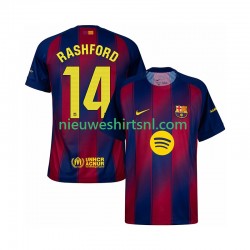 FC Barcelona Heren Shirt met Bedrukking Marcus Rashford 14 Thuis 2025-2026 Korte Mouw