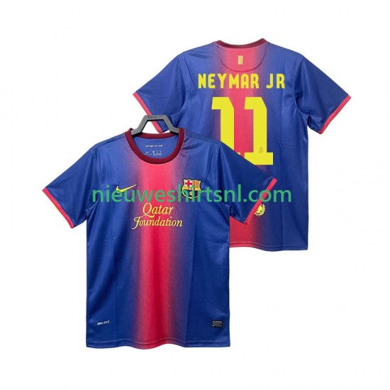 FC Barcelona Heren Shirt met Bedrukking Neymar JR 11 2012 2013 Retro Thuis Korte Mouw
