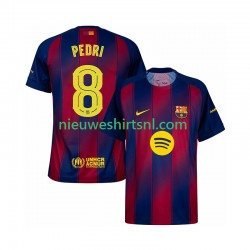 FC Barcelona Heren Shirt met Bedrukking Pedri 8 Champions League Thuis 2025-2026 Korte Mouw