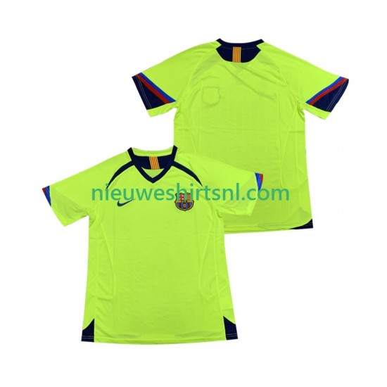 FC Barcelona Heren Shirt met Bedrukking 2005 Retro Uit 2006 Korte Mouw