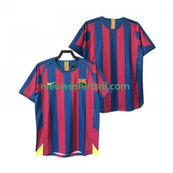 FC Barcelona Heren Shirt met Bedrukking 2005 Retro Thuis 2006 Korte Mouw