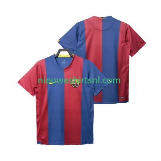 FC Barcelona Heren Shirt met Bedrukking 2007 Retro Thuis 2006 Korte Mouw
