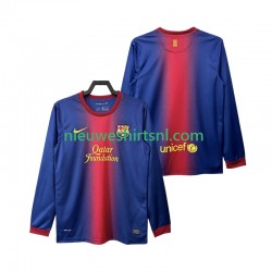 FC Barcelona Heren Shirt met Bedrukking 2012 2013 Retro Thuis Lange Mouw