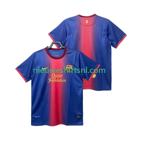 FC Barcelona Heren Shirt met Bedrukking 2012 2013 Retro Thuis Korte Mouw
