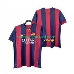 FC Barcelona Heren Shirt met Bedrukking 2014 2015 Retro Thuis Korte Mouw
