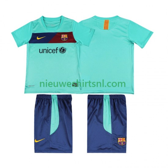 FC Barcelona Kind Shirt met Bedrukking Retro Uit 2011 2010 Korte Mouw