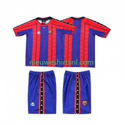 FC Barcelona Kind Shirt met Bedrukking 1997 1998 Retro Thuis Korte Mouw