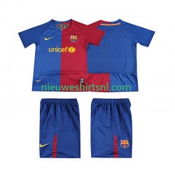 FC Barcelona Kind Shirt met Bedrukking 2009 Retro Thuis 2008 Korte Mouw