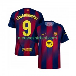 FC Barcelona Heren Shirt met Bedrukking Robert Lewandowski 9 Thuis 2025-2026 Korte Mouw