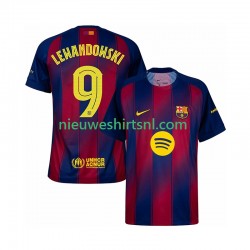 FC Barcelona Heren Shirt met Bedrukking Robert Lewandowski 9 Champions League Thuis 2025-2026 Korte Mouw