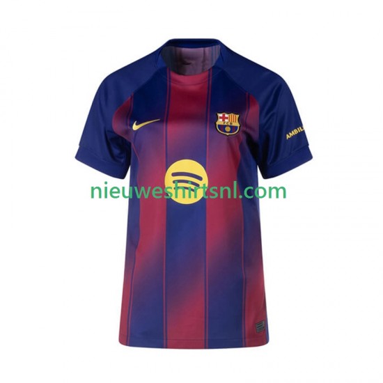 FC Barcelona Dames Shirt met Bedrukking Thuis 2025-2026 Korte Mouw