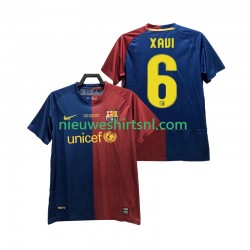 FC Barcelona Heren Shirt met Bedrukking XAVI 6 Champions League 2009 Retro Thuis 2008 Korte Mouw