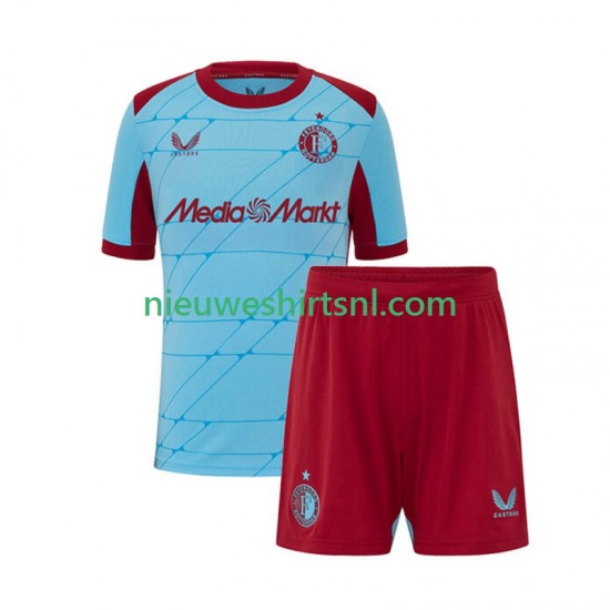 Feyenoord Rotterdam Kind Shirt met Bedrukking Derde 2025-2026 Korte Mouw