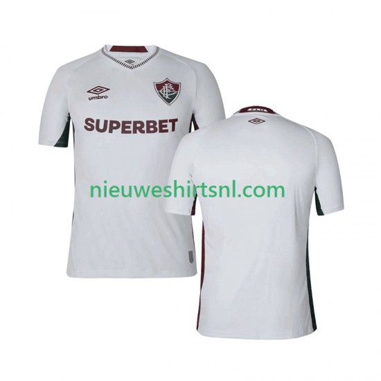 Fluminense Heren Shirt met Bedrukking Uit 2025-2026 Korte Mouw