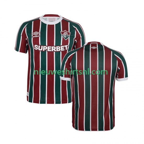 Fluminense Heren Shirt met Bedrukking Thuis 2025-2026 Korte Mouw