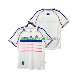 Frankrijk Heren Shirt met Bedrukking 1998 Retro Uit Korte Mouw
