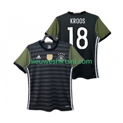 Duitsland Heren Shirt met Bedrukking KROOS 18 2016 Retro Uit Korte Mouw