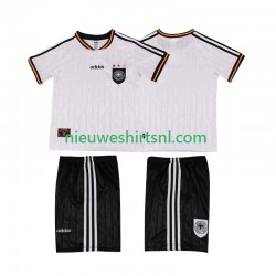 Duitsland Kind Shirt met Bedrukking 1996 Retro Thuis Korte Mouw