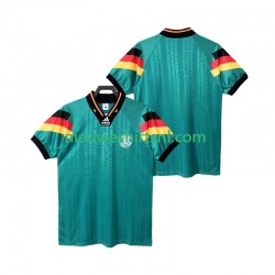 Duitsland Heren Shirt met Bedrukking 1992 Retro Uit Korte Mouw