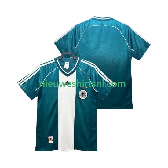 Duitsland Heren Shirt met Bedrukking 1998 Retro Uit Korte Mouw