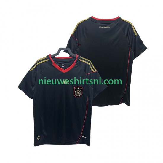Duitsland Heren Shirt met Bedrukking Retro Uit 2010 Korte Mouw