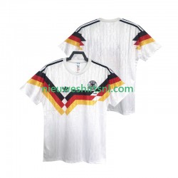 Duitsland Heren Shirt met Bedrukking 1990 Retro Thuis Korte Mouw