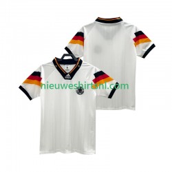 Duitsland Heren Shirt met Bedrukking 1992 Retro Thuis Korte Mouw