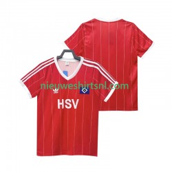 Hamburger SV Heren Shirt met Bedrukking 1983 1984 Retro Uit Korte Mouw