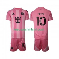 Inter Miami Kind Shirt met Bedrukking Lionel Messi 10 Thuis 2025 Korte Mouw