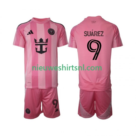 Inter Miami Kind Shirt met Bedrukking Suárez Luis 9 Thuis 2025 Korte Mouw