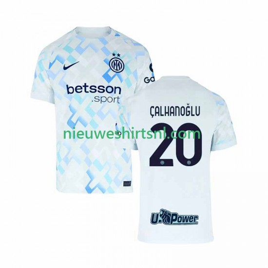 Inter Milan Heren Shirt met Bedrukking Hakan Calhanoglu 20 Uit 2025-2026 Korte Mouw