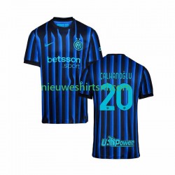 Inter Milan Heren Shirt met Bedrukking Hakan Calhanoglu 20 Thuis 2025-2026 Korte Mouw
