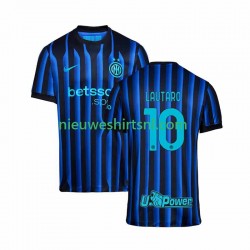 Inter Milan Heren Shirt met Bedrukking Lautaro Martinez 10 Thuis 2025-2026 Korte Mouw