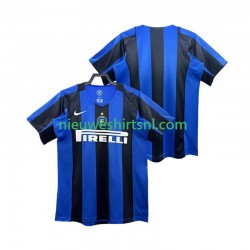 Inter Milan Heren Shirt met Bedrukking 2005 Retro Thuis 2004 Korte Mouw